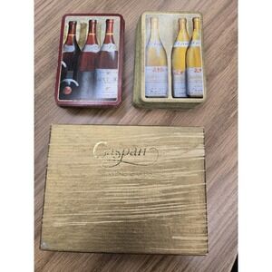 Caspari Playing Cards "The Wine Cellar" 2 Decks Stephanie Hoppen